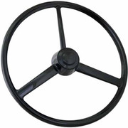 20In 3 Spoke Painted Poly Blackout Retro Steering Wheel Kit W Black SCI Horn Button 72 Spline Count Replacement