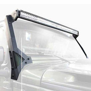 JEEP WRANGLER WITH 2 OR 4 DOORS YEAR 2014 BLACK STEEL WINDSHIELD LIGHT MOUNT BRACKET FOR 50 INCH LED