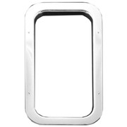 Chrome Interior Rectangular Window Rubber Gasket Cover For Peterbilt Replacement