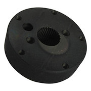 W900B YEAR 1997 BLACK 5 HOLE STEERING WHEEL HUB ADAPTER PACCAR 1 INCH DIA. SHAFT AND 36 COUNT SPLINE