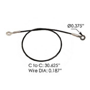 FREIGHTLINER FLD120 SBA YEAR 2002 HOOD CABLE W/ STOP ASSIST Replacement