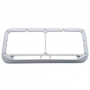 365 SBA YEAR 2011 CHROME RECTANGULAR DUAL HEADLIGHT BEZEL W/ CUTOUT FOR 12 INCH LIGHT BAR