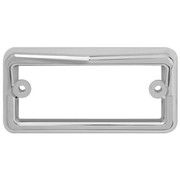 FREIGHTLINER FLD112-SFA YEAR 2005 CHROME RECTANGULAR CAB VISOR LIGHT BEZEL