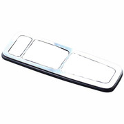 T680 YEAR 2015 304 SS POWER WINDOW CONTROL TRIM W/ CUTOUTS FOR HEAT BUTTONS