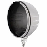 PETERBILT 378 YEAR 1990 STAINLESS STEEL EMBOSSED STRIPE HEADLIGHT HOUSING FIT