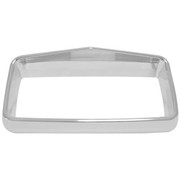 PETERBILT 378 YEAR 2002 CHROME CENTER DASH INSTRUMENTAL BEZEL WITH VISOR