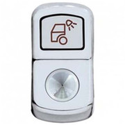 T600B YEAR 2002 CHROME LOAD LIGHT ROCKER SWITCH COVER- INDENTED