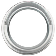 PETERBILT 387 YEAR 2007 3 .75 INCH CHROME PLASTIC SPEED TACHOMETER GAUGE BEZEL WITH VISOR