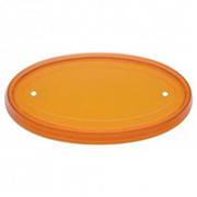 PETERBILT 378 YEAR 1998 AMBER LARGE OVAL LENS FOR 32 LED OVAL EMBLEM LIGHT Replacement