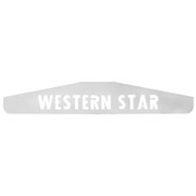 4900SF YEAR 2023 24 X 4 INCH CHROME STEEL WESTERN STAR LOGO BOTTOM MUD FLAP WEIGHT