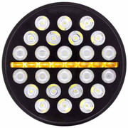 CV713 GRANITE YEAR 2005 ULTRA LIT 24 HIGH-POWER 7 INCH ROUND LED W/ DUAL COLOR WHITE TO AMBER LED POSITION LIGHT BAR