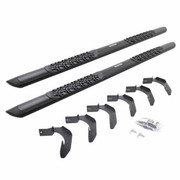 F-150 YEAR 2004 V-3 SERIES 5 X 87 INCH BLACK ALUMINUM OVAL SIDE BAR BRACKETS W/ 4 DOORS EXT. CAB