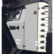 359 YEAR 1978 HEATER CONTROL TRIM WITHOUT INDICATOR LIGHT HOLE