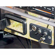 FREIGHTLINER FLD112 SFA YEAR 2004 STAINLESS STEEL 2-PIECE CONSOLE ASH TRAY TRIM