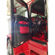 PETERBILT 386 YEAR 2016 ALUMINUM INTERIOR DOOR TRIM PANEL DRIVER SIDE