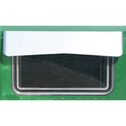 KENWORTH W900L YEAR 1998 42 X 9 INCH SS BOWTIE REAR WINDOW VISOR
