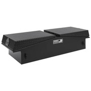 71 X 16 X 23 Inch Smooth Black Aluminum Gullwing Tool Box W Black Diamond Plate Dual Lid IN-0111799 Replacement