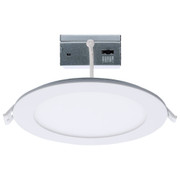 LED Direct Wire Downlight W Night Light 6 Inch Remote Driver CCT Select Dimmable Round White Finish Replacement