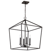 Emma 4 Light Small Pendant Matte Black Finish Replacement