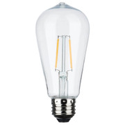 Replacement LED String Light Lamp 2 Watts ST19 2200K Clear 120 Volt Medium Base 2-Pack Replacement