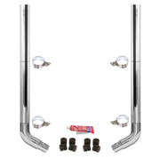 PETERBILT 379 YEAR 1988 6-5X108IN CRM EXHAUST KIT W FT STACKS AND OE STYLE ELBOWS STANDARD SPOOL ONLY 52IN NON-UNIBILT