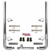 359 YEAR 1979 7-5X102IN CRM EXHAUST KIT W FT STACKS 90S AND CRM TAPERED YPIPE QUIET SPOOL 5IN TEE AND FLEX