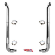 FLD112 YEAR 1996 8-5X108IN CRM EXHAUST KIT W WCT STACKS AND OE STYLE ELBOWS