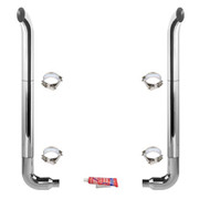 FLD112 YEAR 1999 7-5X96IN CRM EXHAUST KIT W WCT STACKS AND OE STYLE ELBOWS
