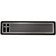 SS Cross And Treads Step Plate - Blue Powder Coat 5 X 20 X 14 Inch