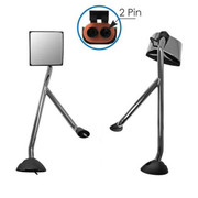 PROSTAR YEAR 2017 CHROME HOOD-MOUNT HEATED MIRROR ASSEMBLY DRIVER SIDE