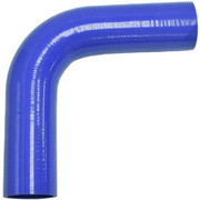 2.5 Inch ID 90 Degree Blue Silicone Coolant Hose Elbow With 7 Inch Legs