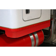 388 YEAR 2013 ALUMINUM 3 INCH WIDE SLEEPER PANELS STANDARD WRAP W BULKHEAD LIGHT HOLES W 63 INCH SLEEPER