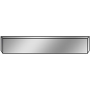 9900 I YEAR 2001 BLANK STAINLESS TEXAS BOXED END BUMPER 18 INCH WITH POWDER COAT BLACK STEEL MOUNTING PLATES WITH SET FORWARD AXLES ONLY