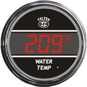T800 SPLIT FENDER YEAR 2024 TELTEK 2 .0625 INCH DIGITAL WATER TEMPERATURE GAUGE W RED DISPLAY