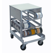 IN-0128828 Half Size Can Racks Capacity 10 Cans 72 Capacity 5 Cans 96 Casters 2 Rigid 2 Swivel