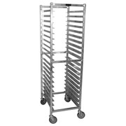 IN-0128514 30 Pan End Load Institutional W-Series Bun / Sheet Pan Rack Assembled