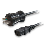 IN-0126861 15ft 4.6m 16AWG blank Plug Black Cable Replacement