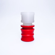 IN-0127459 High Temp Female Hansen Connector with 0.5 .25 NPTF Female Thread Red