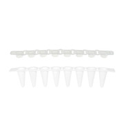 qPCR Strip 0.1mL Sprt Clr Flat Caps White Replacement