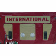 PROSTAR YEAR 2009 STAINLESS STEEL REAR SLEEPER WALL LOGO TRIM