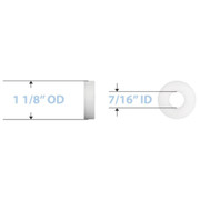MRI Wheelchair Plastic Rear Wheel Bearing for 20IN Transport Chairs .4375IN ID x 1.125IN OD Replacement