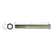 NonFerromagnetic Rear Axle and Nut for Front Caster on All Aluminum Wheelchairs Replacement