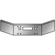 14 Inch Chrome Steel SBB Bumper WTow AND Vent Holes Replacement