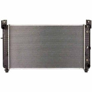 SILVERADO 2500 HD YEAR 2016 34X17 .5X1 INCH RADIATOR W 1 .3125 INCH INLET AND 1 .5625 INCH OUTLET