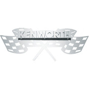 W900B YEAR 1988 STAINLESS STEEL VICTORY LANE STYLE EMBLEM ACCENT