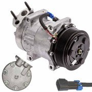 LONESTAR YEAR 2009 AC COMPRESSOR WITH 8 GROOVE SD7H15 CLUTCH 2 PIN PLUG FOR INTERNATIONAL