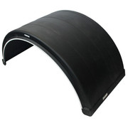 Black Poly Full Radius Fender 26 x 26 x 54 Inch Replacement