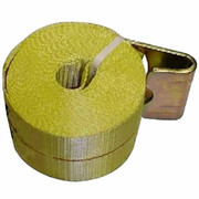 TPHD Webbed Cargo Strap W Hook 4 Inch X 30 Foot Yellow Replacement