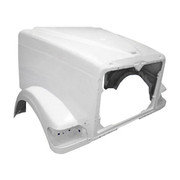 Fiberglass Hood W Breather Cutouts Replacement