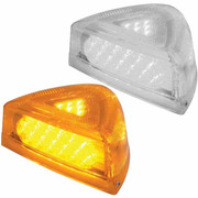 379 YEAR1996 37 DIODE AMBER LED TURN SIGNAL LED LIGHT WITH AMBER LENS CHROME BASE